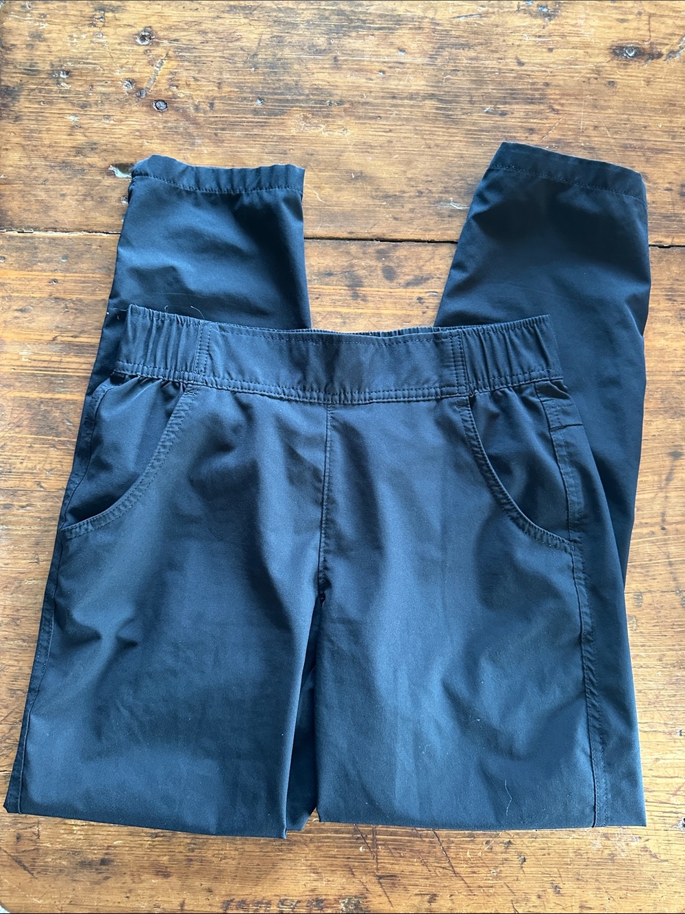 Eddie Bauer Women's Black Elastic-Waist Track Pants - Picture 2 of 4